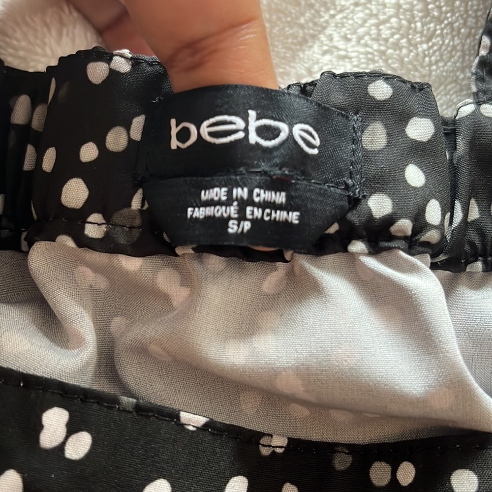 Bebe cold shoulder polka dots top - Picture 4 of 5